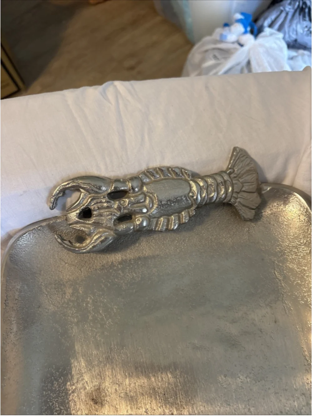 Portofino Home Silver Crawfish Tray 1067